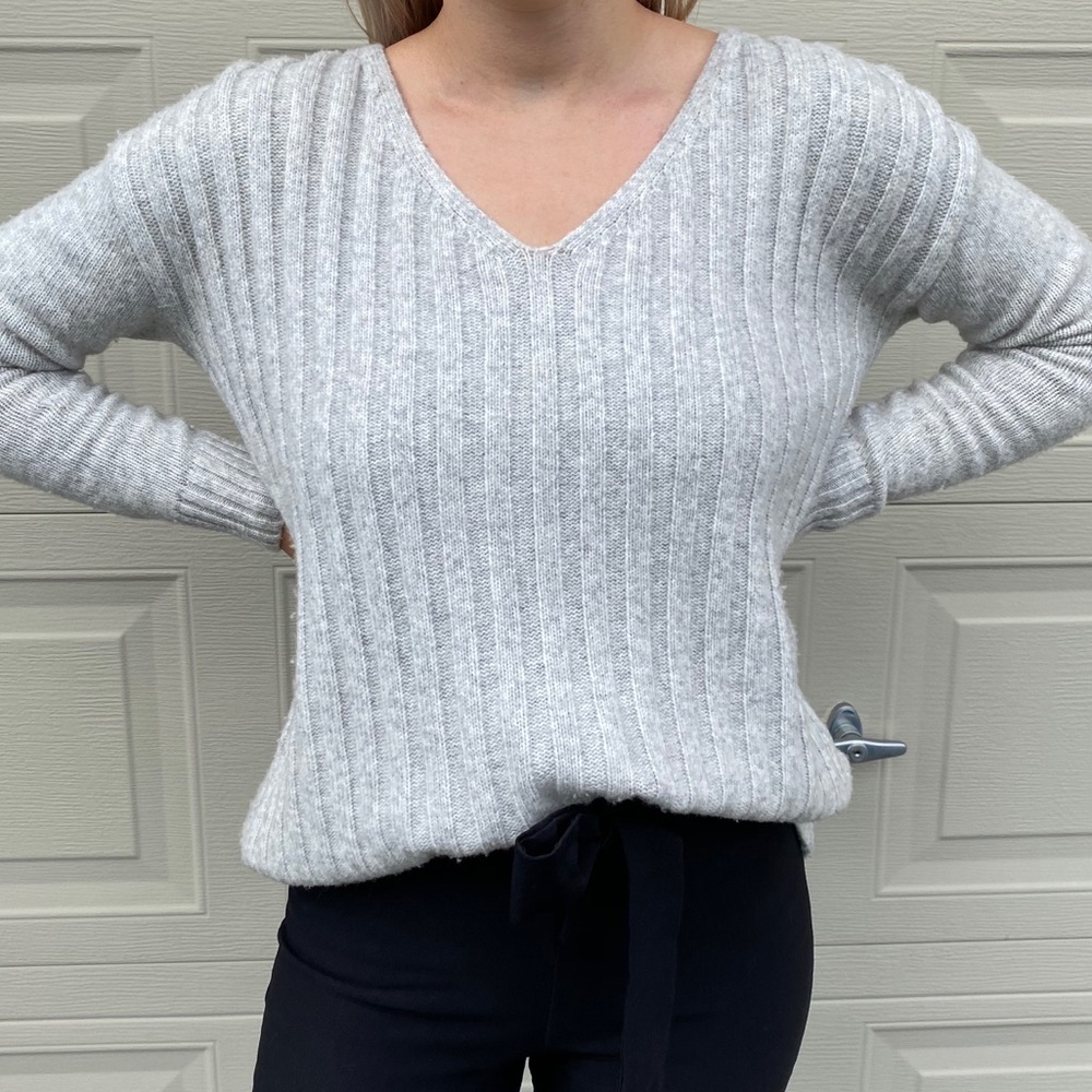 GAP Grey V Neck Sweater